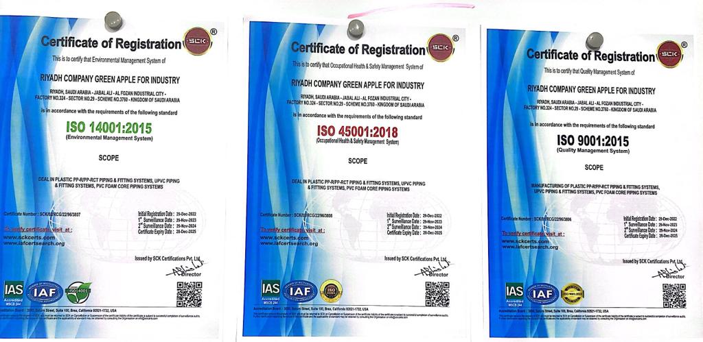 The company obtains ISO certificates